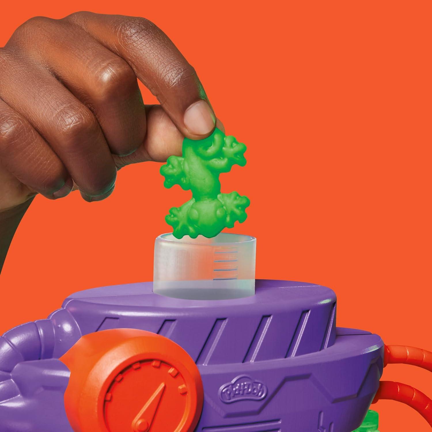 imagePlayDoh Teenage Mutant Ninja Turtles Mutation Station Playset Bendy 4 Inch Donnie Action Figure Kids Arts ampamp Crafts TMNT Toys for Boys ampamp Girls 4